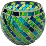 Vaso De Mosaico - 12x10 Cm
