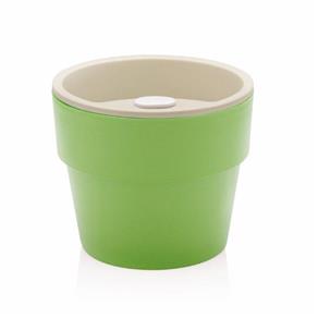 Vaso de Plástico Autoirrigavel Pantar ou 12,5 X 10 Cm - 26426 - Verde