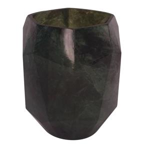 Vaso de Vidro 11,5X11,5X13Cm - Verde
