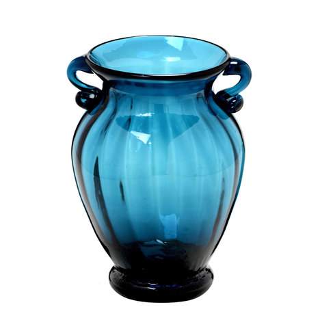 Vaso de Vidro Azul Oceano 16Cm Espressione