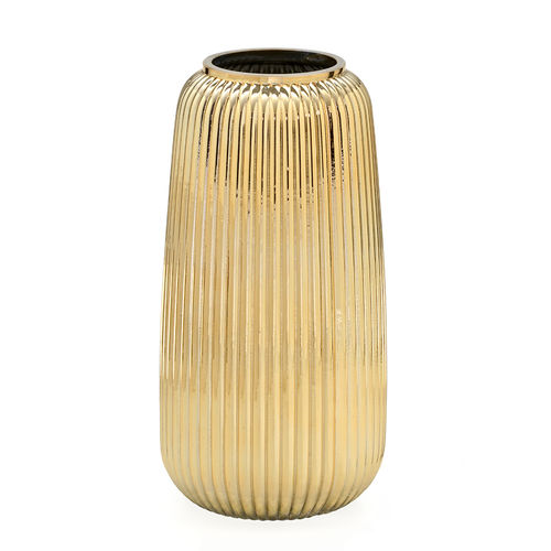 Vaso de Vidro Dourado Nice 24cm Espressione
