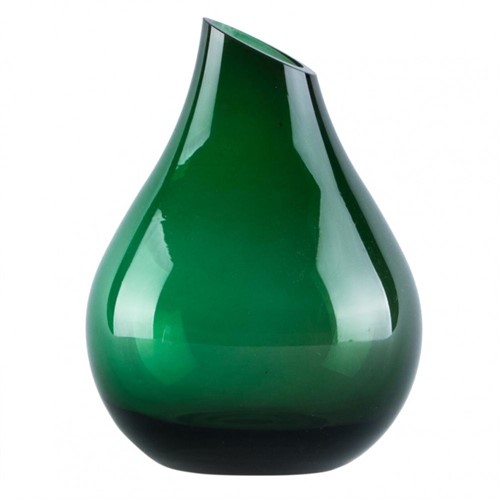 Vaso de Vidro Gota Verde