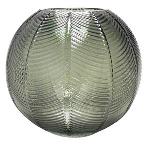 Vaso de Vidro Oval 17cm - Verde