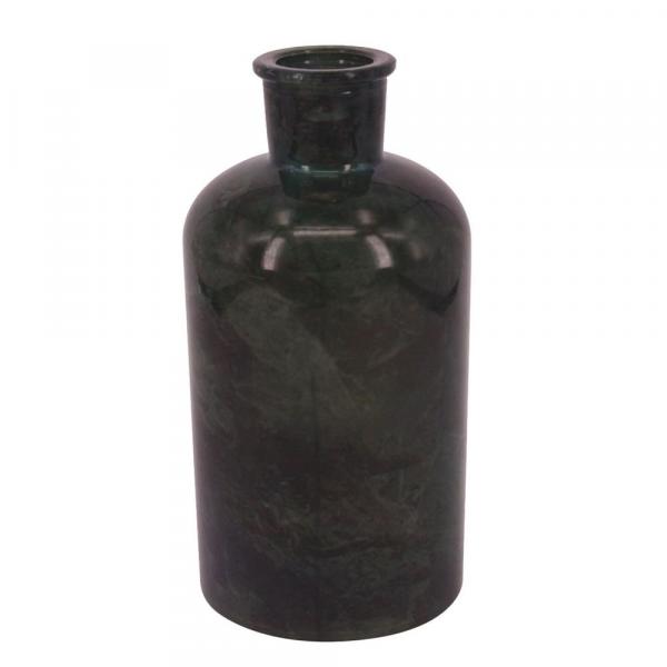 Vaso de Vidro Verde 8cm X 8cm X 16cm - Btc Decor