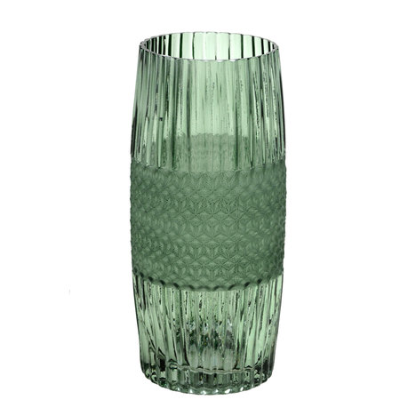 Vaso de Vidro Verde Outono 24cm Espressione