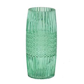 Vaso de Vidro Verdetiffany Espressione - 25cm
