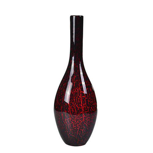 Vaso de Vidro Vermelho 40cm