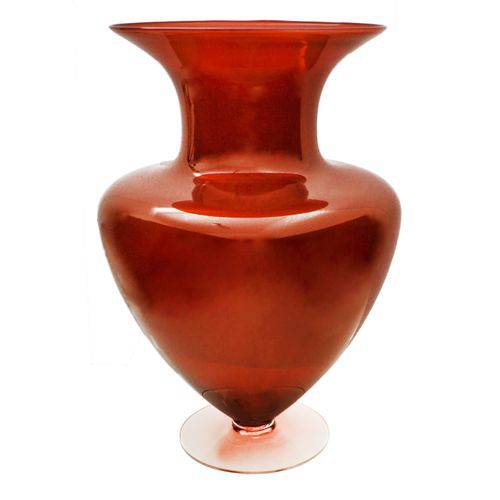 Vaso de Vidro Vermelho 43cm