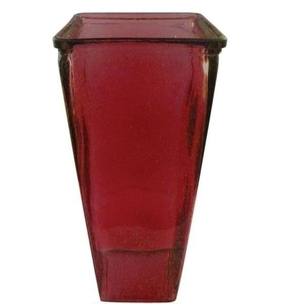 Vaso de Vidro Vermelho - Btc Decor