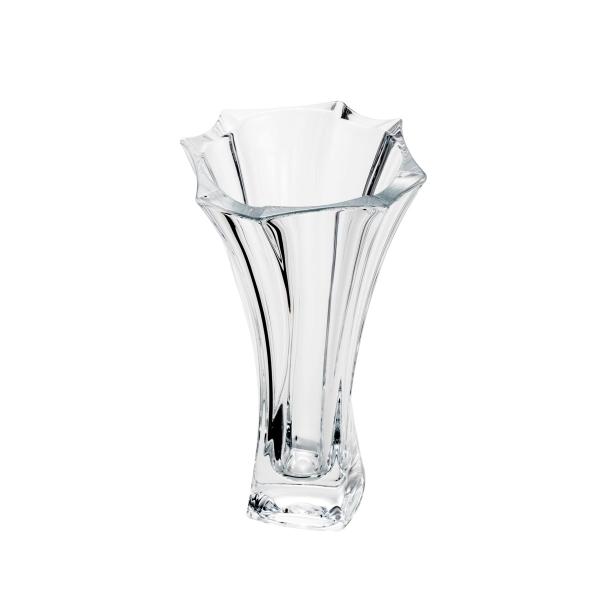 Vaso Decorativo 26,5cm de Cristal Ecológico Neptun Acinturado Bohemia - R5897