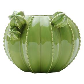 Vaso Decorativo Cactos Prestige em Cerâmica – 15x15x14 Cm