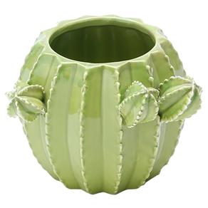 Vaso Decorativo Cactos Prestige em Cerâmica – 13x11x10 Cm