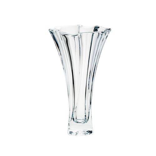 Vaso Decorativo 32cm de Cristal Ecológico Acinturado Neptun Bohemia - R5896