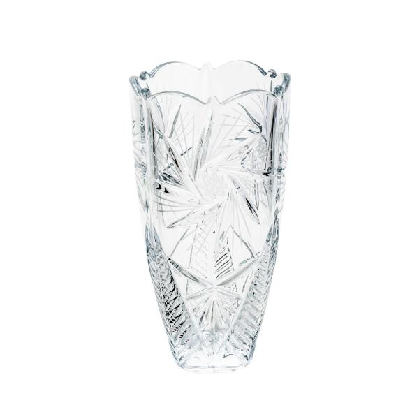 Vaso Decorativo Cristal Ecológico 30cm Pinwheel Luxo Bohemia