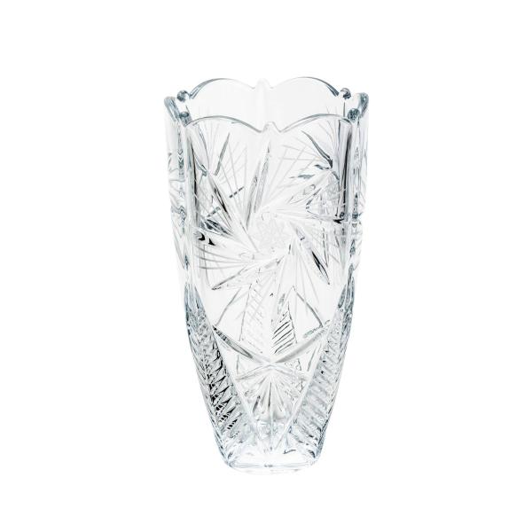 Vaso Decorativo Cristal Ecológico 25Cm Pinwheel Luxo Bohemia