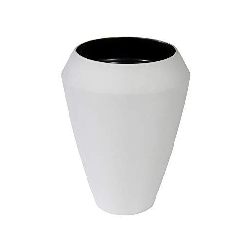 Vaso Decorativo de Cerâmica Branco Tunes