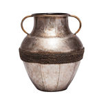 Vaso Decorativo de Ferro Niquelado 28,75cm 30186 - Prestige