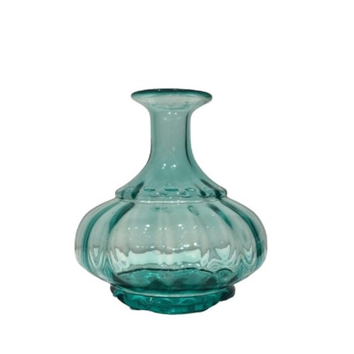 Vaso Decorativo de Vidro Verde 20 X 20 X 22 Cm