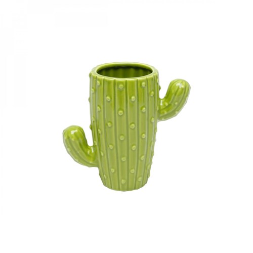 Vaso Decorativo em Cerâmica Cactus Long Bunny Ears 14,7Cmx15,6Cm Urban Verde