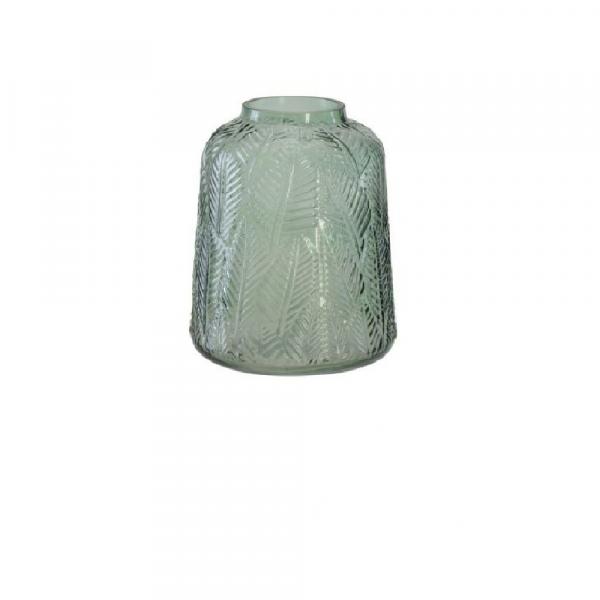 Vaso Decorativo em Vidro Verde 20cm - da