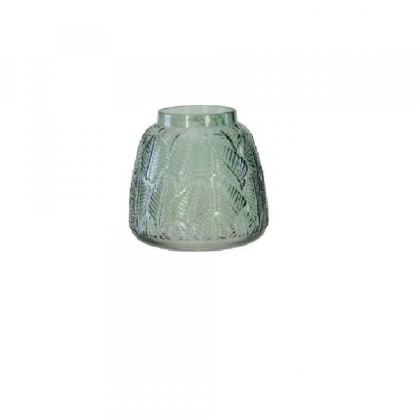 Vaso Decorativo em Vidro Verde 15cm - da