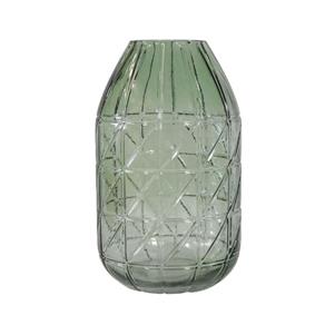 Vaso Decorativo em Vidro Verde - 26cm