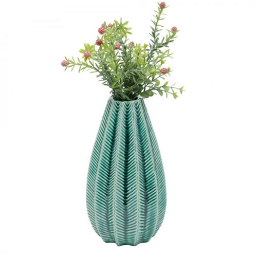Vaso Decorativo Folhas 23cmx12,5cmx12,5 Urban Verde