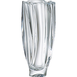 Vaso Decorativo Neptun Bojudo Rojemac Cristal Bohemia Transparente 25,5x10x10cm