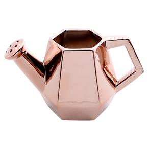 Vaso Decorativo Regador Cobre Cromado Prestige em Cerâmica – 12x17,7x14,4cm