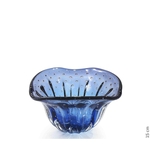 Vaso Em Cristal Murano Azul - São Marcos