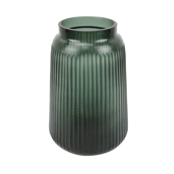 Vaso em Vidro Verde D20 X 29 Cm - Btc