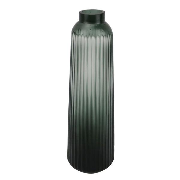 Vaso em Vidro Verde D13 X 40,5 Cm - Btc