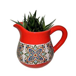 Vaso Floral Vintage de Cerâmica