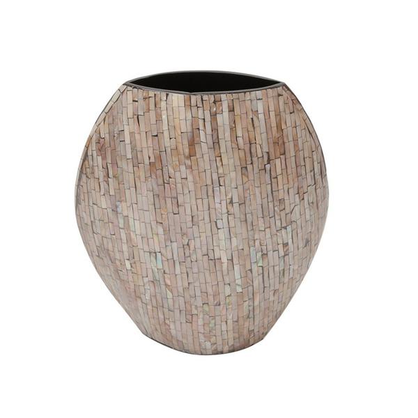 Vaso Ornamental de Papel Machê Cedar Pequeno 31x15x36cm 25412 - Prestige