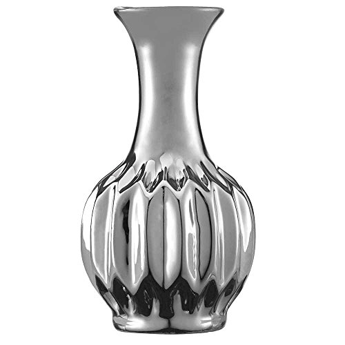 Vaso Prata em Ceramica, Moas, Preto