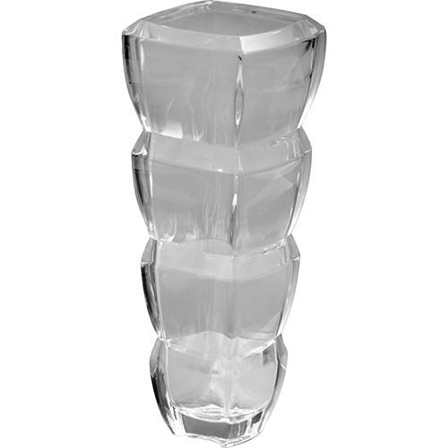 Vaso Segment Cristal Bohemia Transparente 34cm - Rojemac