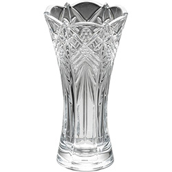 Vaso Taurus Acinturado Cristal Bohemia Transparente 30cm - Rojemac
