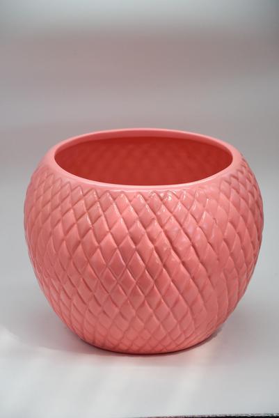 Vaso Texturizado Rosa - Meu Vaso de Barro