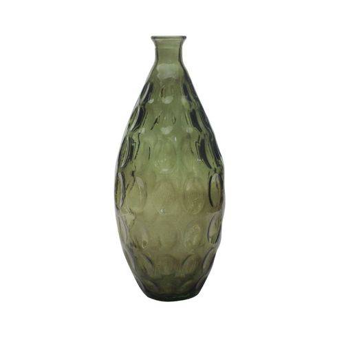 Vaso Verde em Vidro - 38 Cm