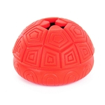 Vazamento Bola Food Turtle Shell Forma Non-Toxic Rubber Ball Food Dispenser