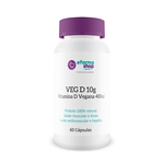 Veg D 10g Vitamina D Vegana 400ui 60 Cápsulas