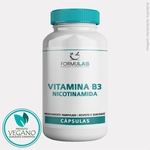 VEGAN: Nicotinamida 500mg (Vitamina B3) - 120 CÁPSULAS