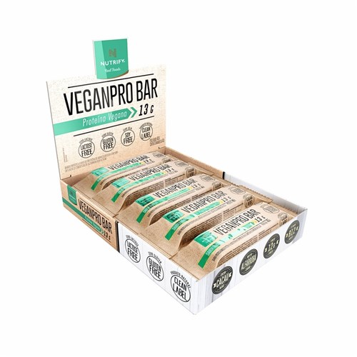 Veganpro Bar Cx. C/ 10 Unid. - Nutrify (AMENDOIM)