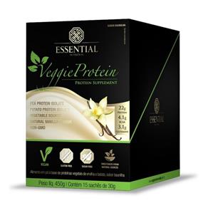 Veggie Protein Vanilla Sachês Essential Nutrition - VANILLA - 450 G