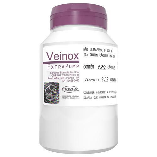 Veinox - 120 Cápsulas - Power Supplements - Power Supplements