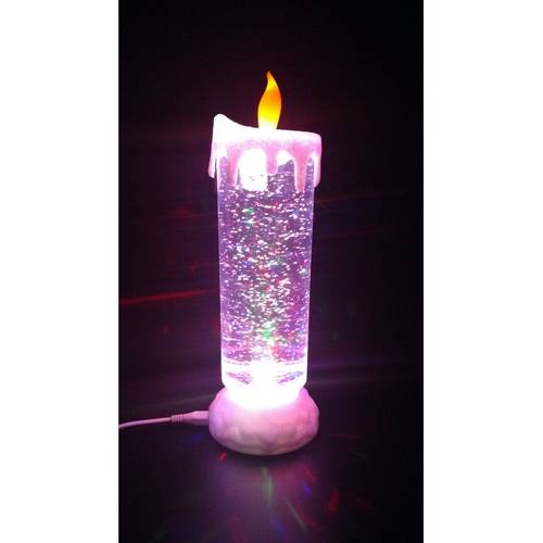 Vela Led Recarregável Via Usb - Luminária Rgb Magic Candle