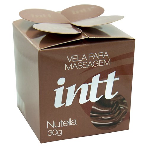 Vela para Massagem Beijável Intt Nutella