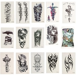 Venda quente nova moda de presente da arte de corpo 3D impermeáveis ¿¿Homens e Mulheres do crânio & Flores Arm temporários removíveis adesivos tatuagem