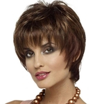 Euro-American Hot sales short curly synthetic wig for black white women