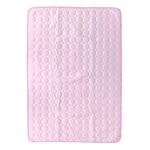 Verão Cotton Pet Dog Cat respirável Mat Bed Cooling Pad Adormecida Pink (100x70cm)